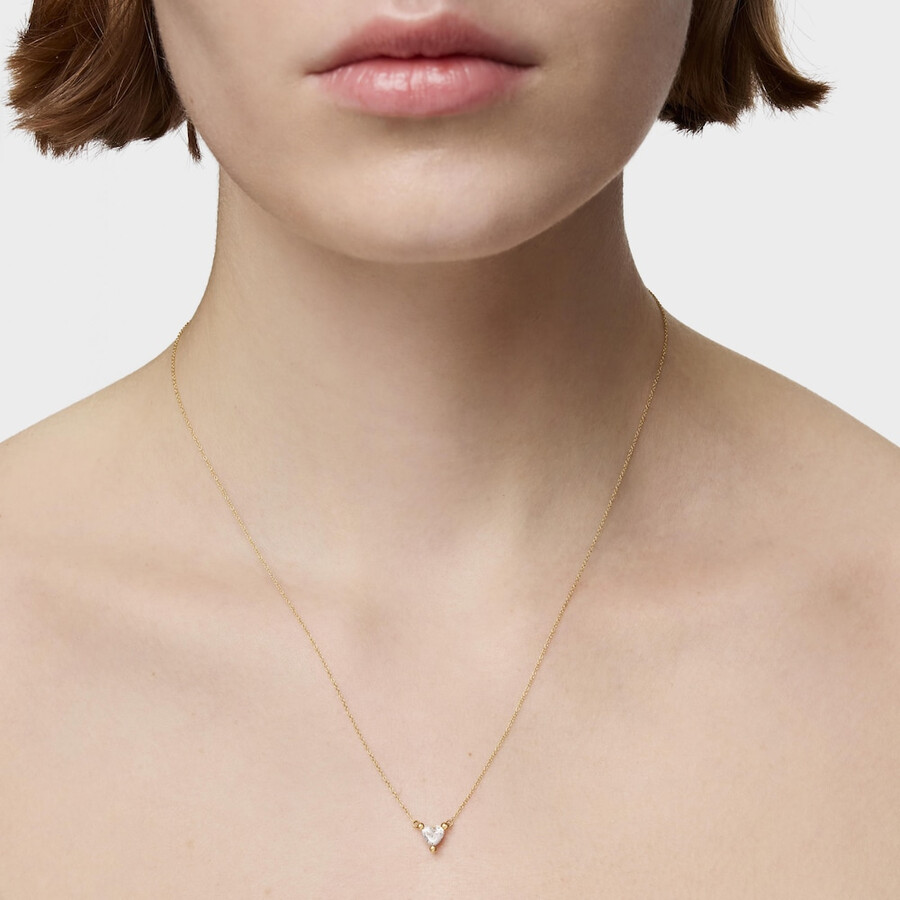 collana corta in oro con diamante di laboratorio garden of love lgd