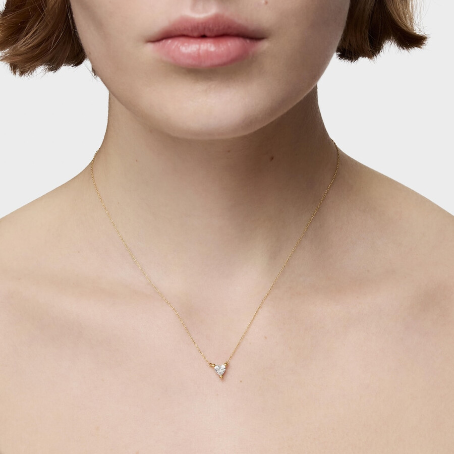 collana corta in oro con diamante di laboratorio garden of love lgd