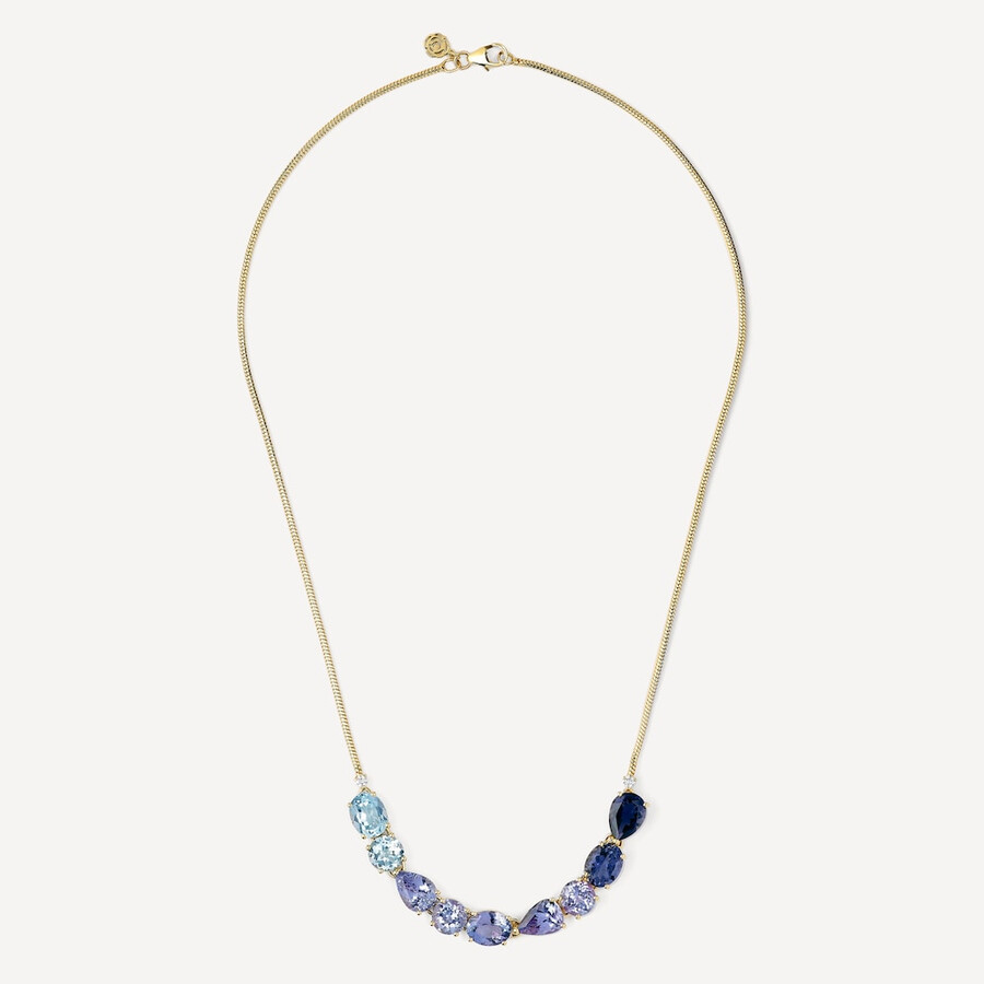 collana in oro con pietre preziose blu e diamanti tous atelier