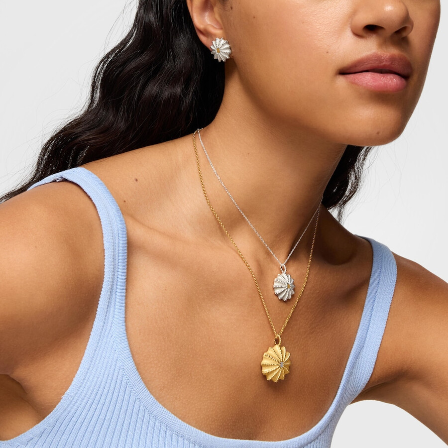 collana bicolore tous grain arrecife de coral