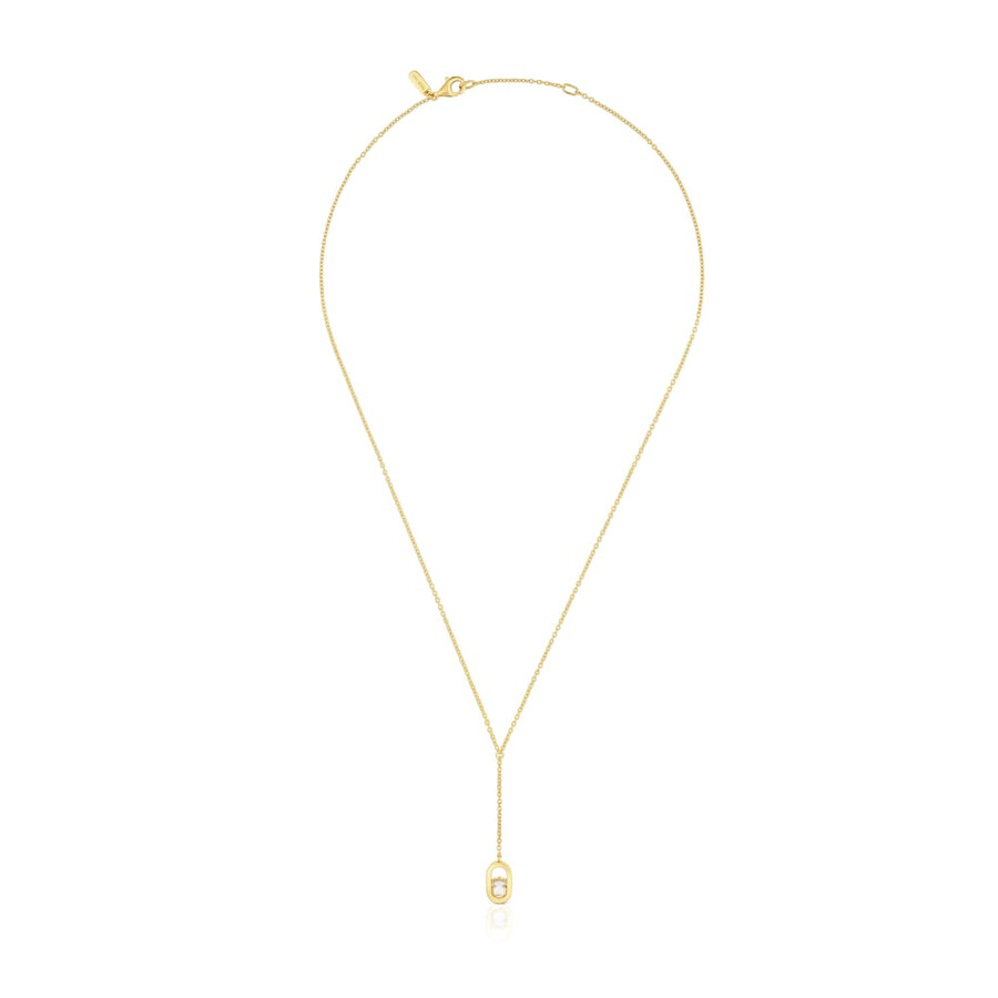 collana con placcatura in oro 18kt su argento e madreperla tous camille