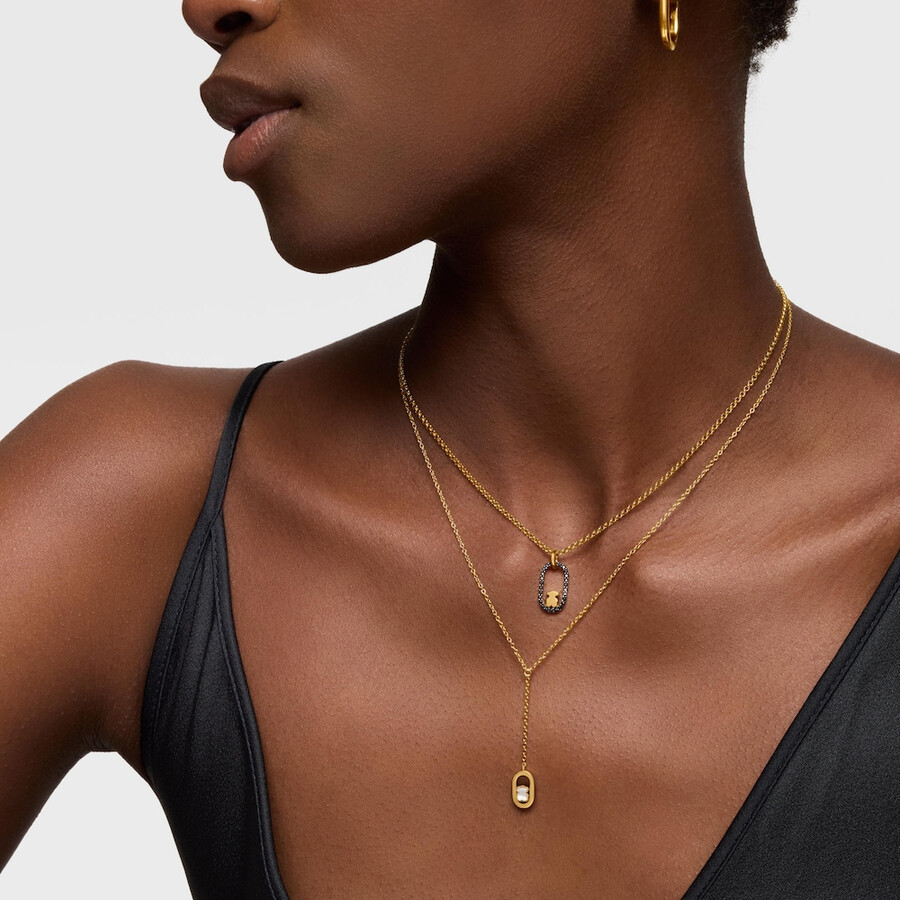 collana con placcatura in oro 18kt su argento e madreperla tous camille