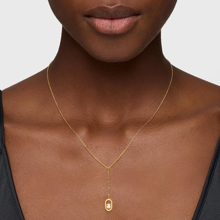collana con placcatura in oro 18kt su argento e madreperla tous camille