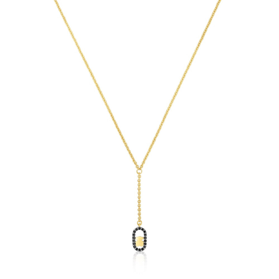 collana con placcatura in oro 18kt su argento e spinelli tous camille
