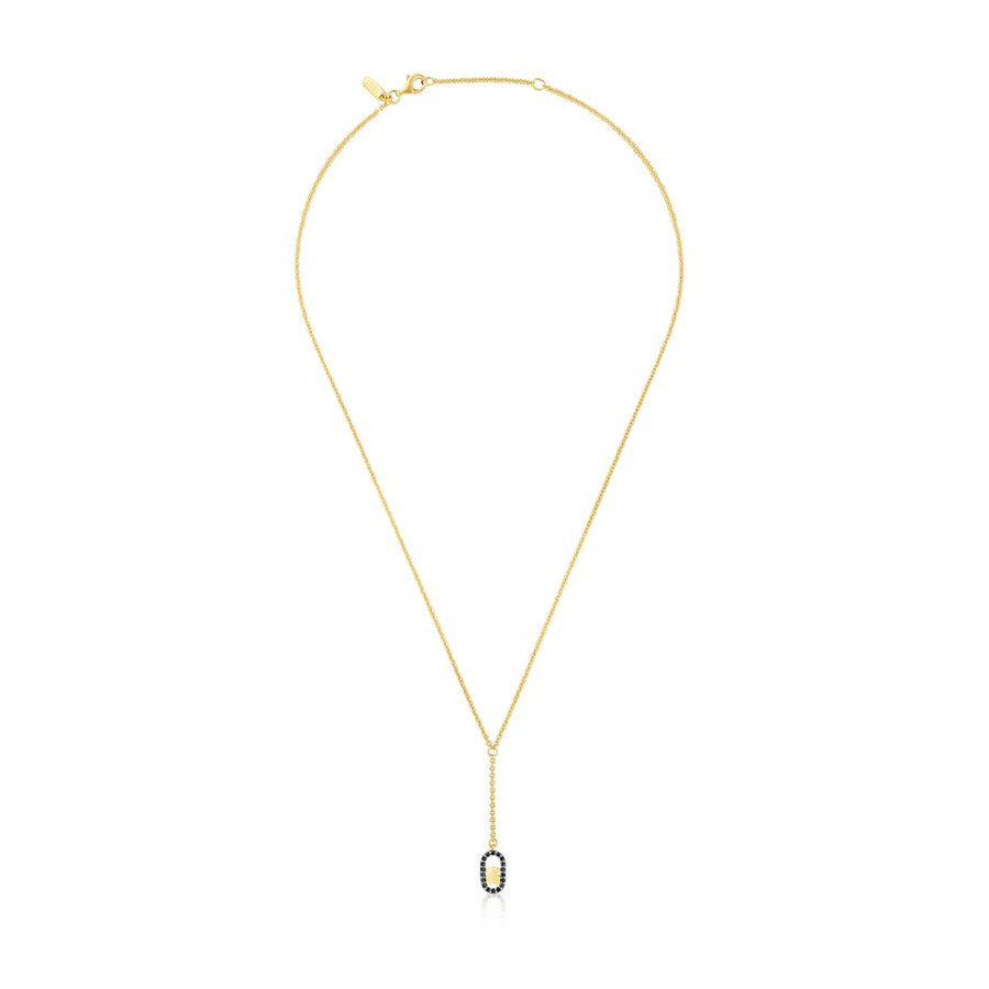 collana con placcatura in oro 18kt su argento e spinelli tous camille