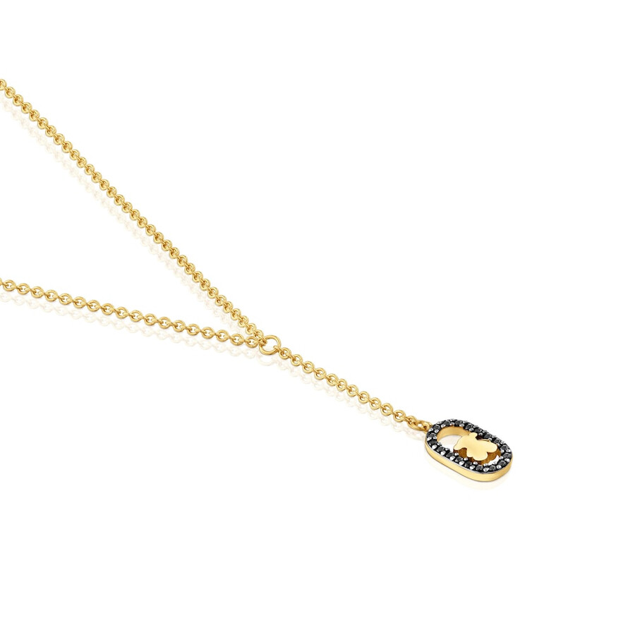 collana con placcatura in oro 18kt su argento e spinelli tous camille