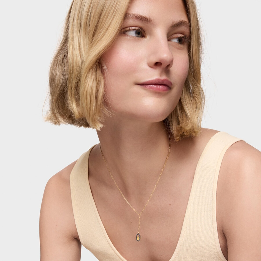 collana con placcatura in oro 18kt su argento e spinelli tous camille