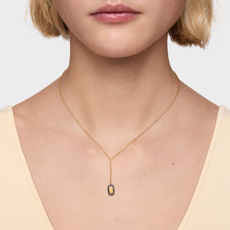 collana con placcatura in oro 18kt su argento e spinelli tous camille