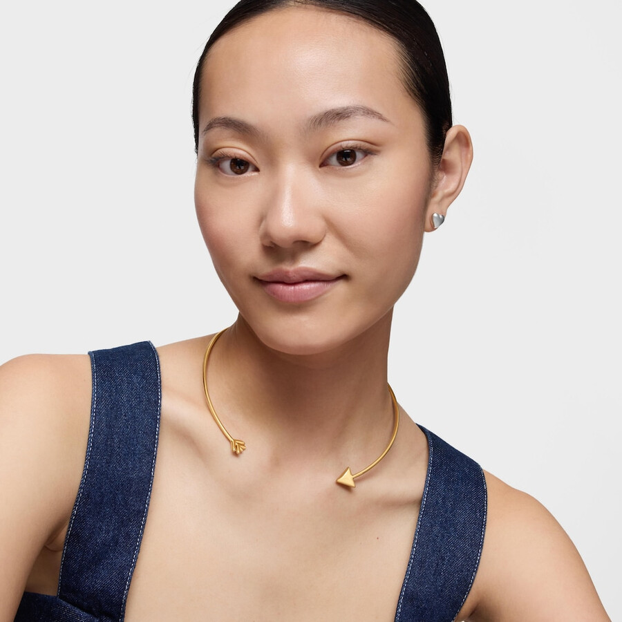 choker con placcatura in oro 18kt su argento tous flechazo