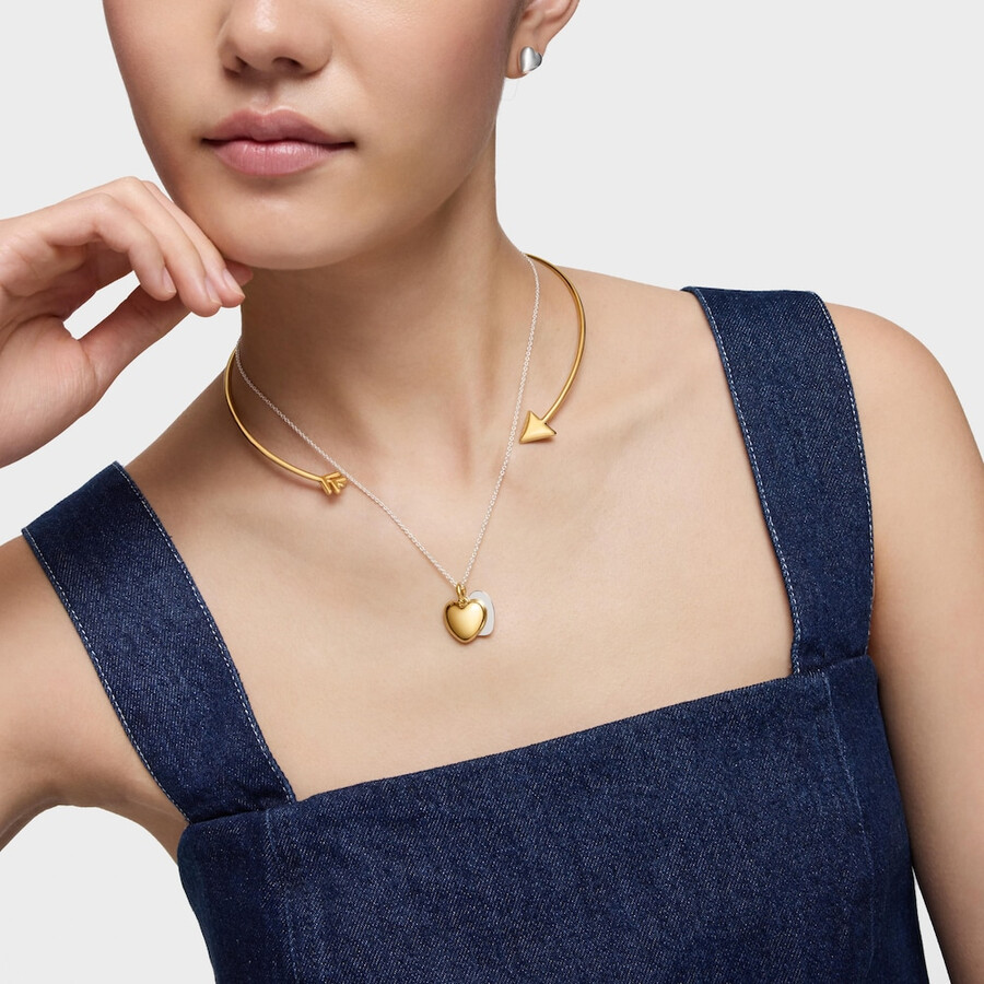 choker con placcatura in oro 18kt su argento tous flechazo
