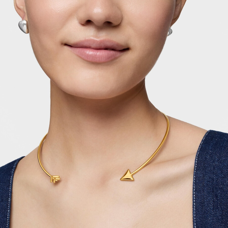 choker con placcatura in oro 18kt su argento tous flechazo