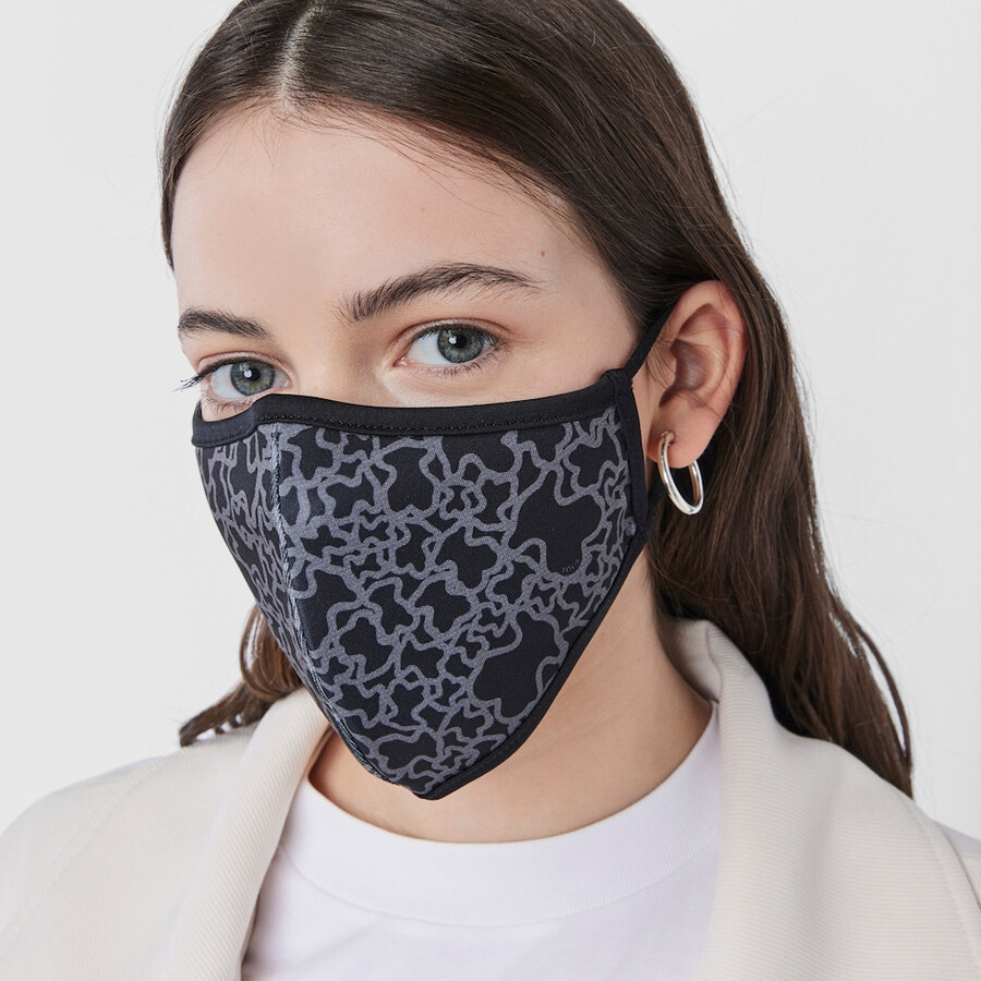 maschera kaos mini nera con cover