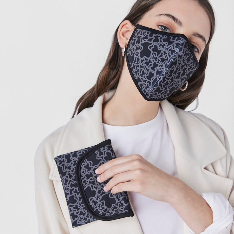 maschera kaos mini nera con cover
