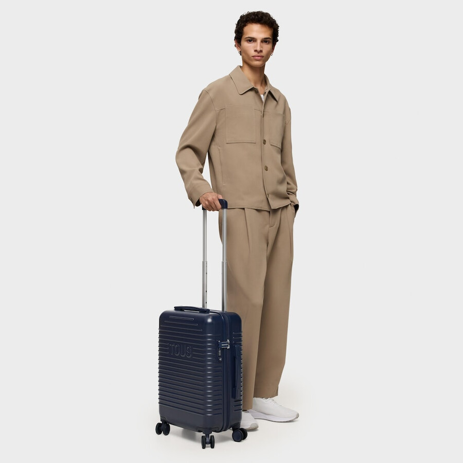 valigia blu navy tous travel