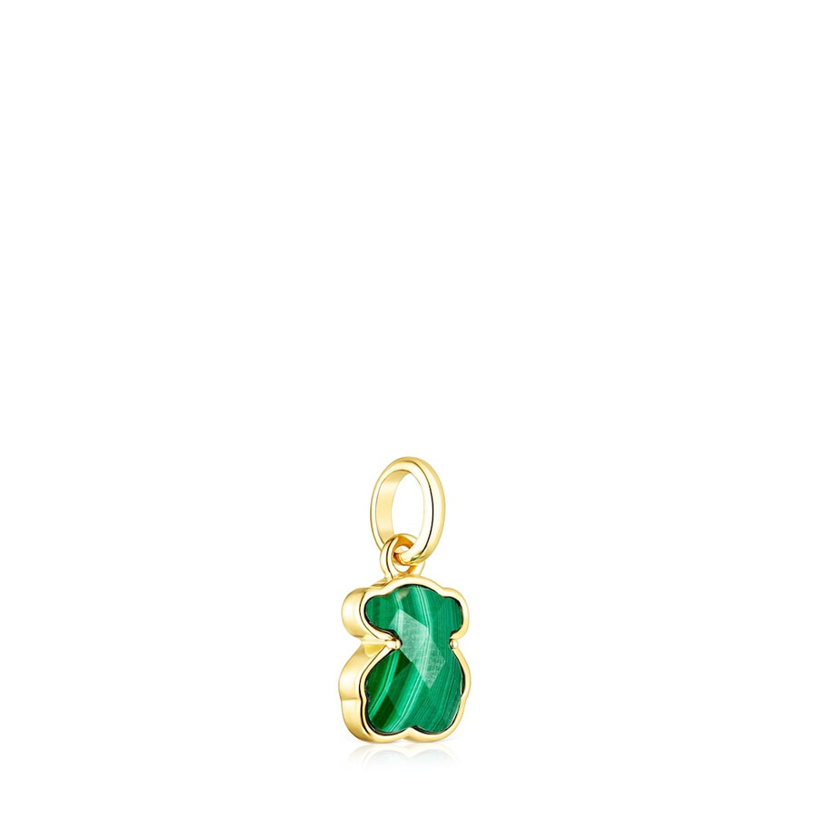 ciondolo in argento vermeil e malachite icon color