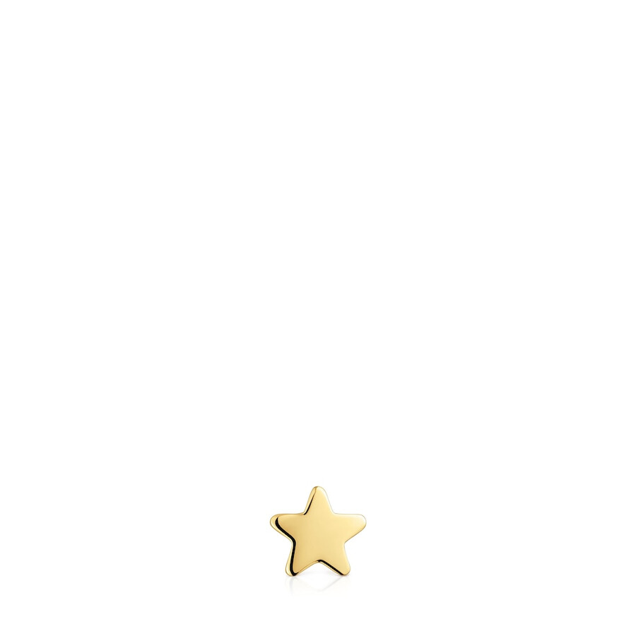 ciondolo a forma di stella in argento placcato oro 18kt tous 1950