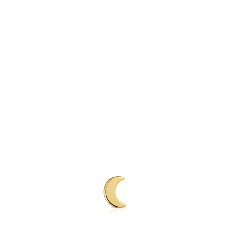 ciondolo a forma di luna in argento placcato oro 18kt tous 1950
