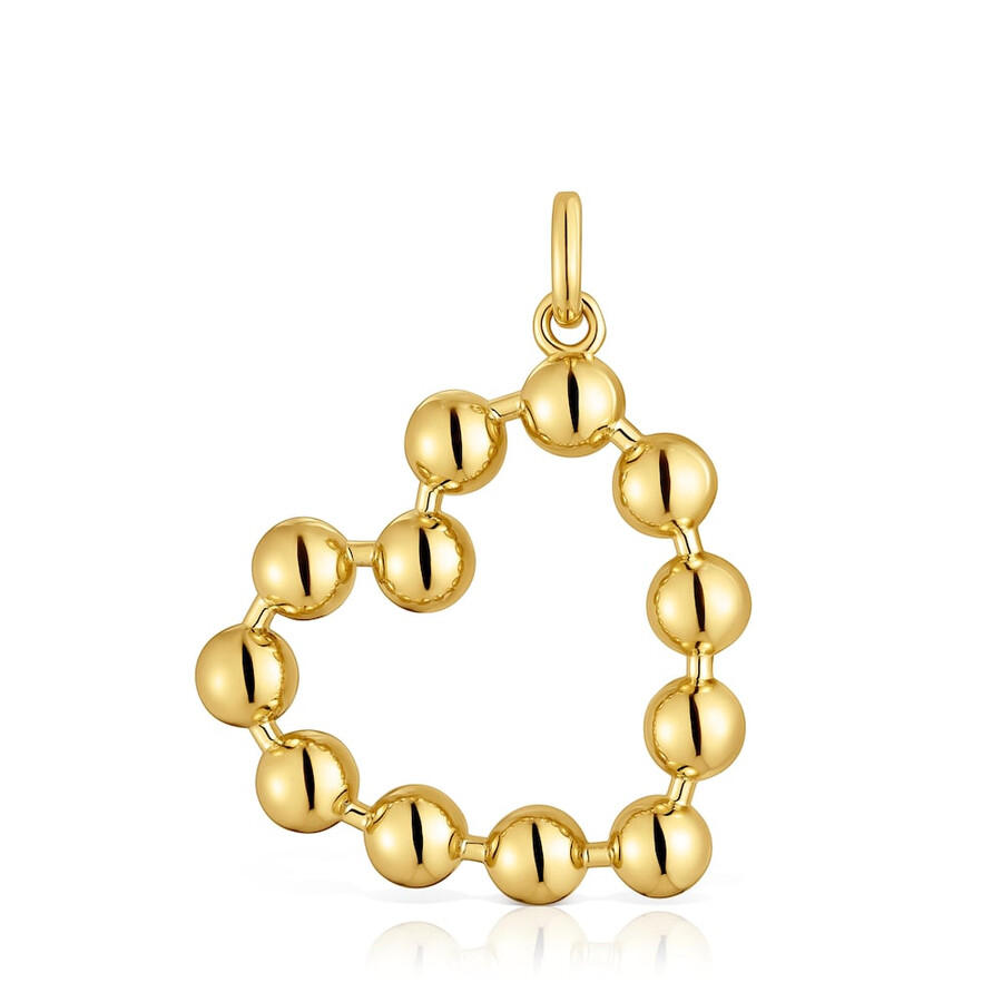 ciondolo a forma di cuore con placcatura in oro 18 kt su argento sugar party