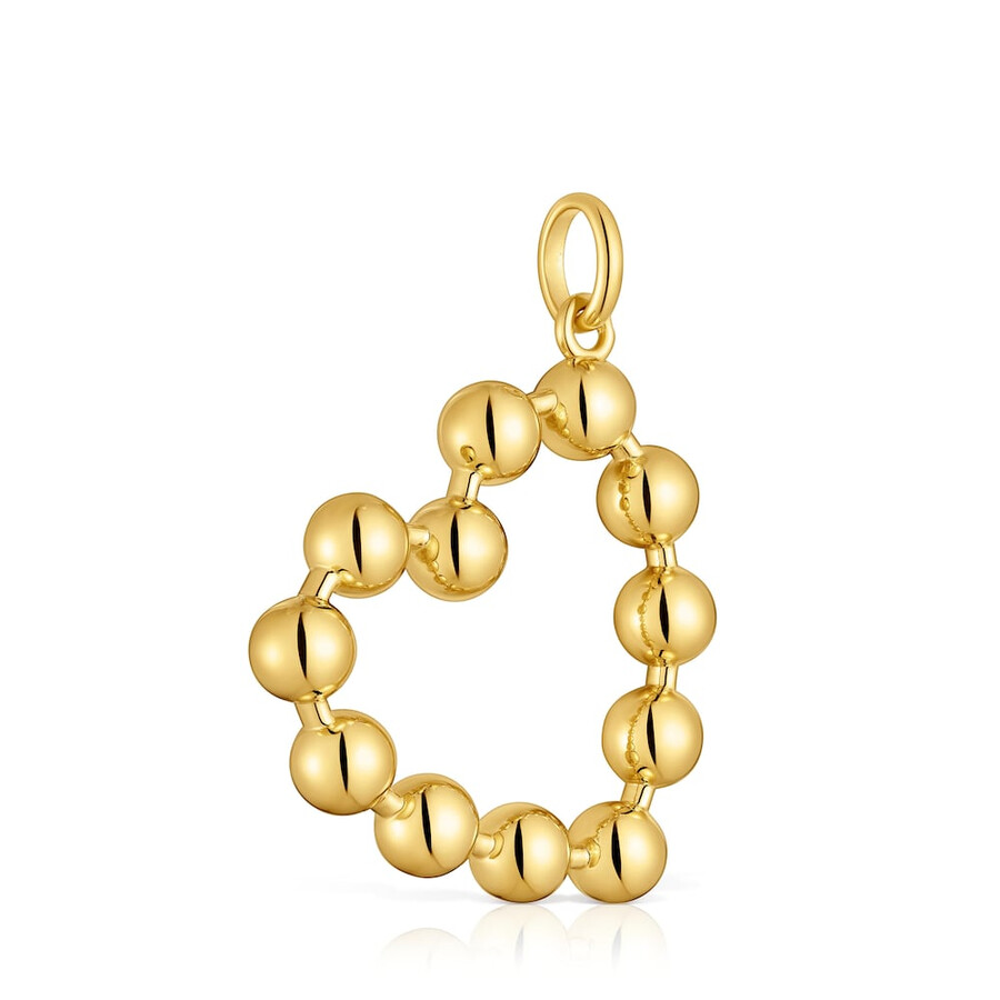 ciondolo a forma di cuore con placcatura in oro 18 kt su argento sugar party
