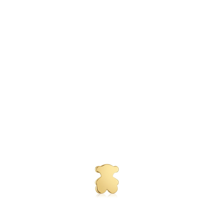 ciondolo a forma di orso in argento placcato oro 18kt tous 1950