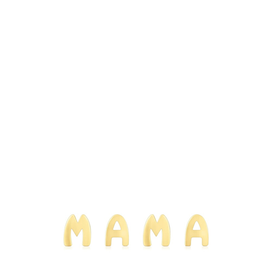 confezione di ciondoli tous mama placcati in oro 18kt su argento