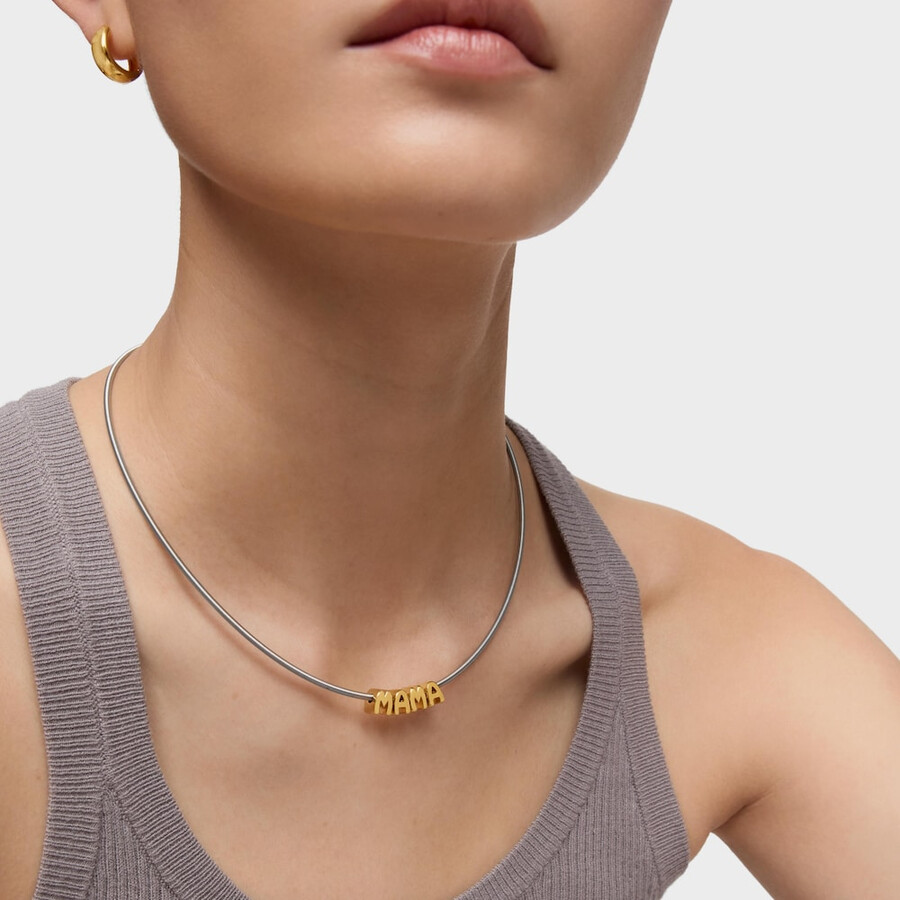 confezione di ciondoli tous mama placcati in oro 18kt su argento