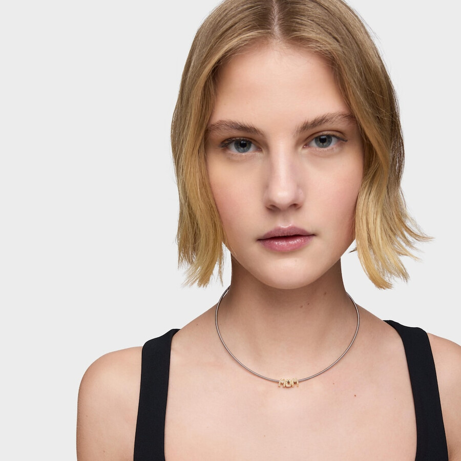 confezione di ciondoli placcati in oro 18kt su argento con diamanti tous mom