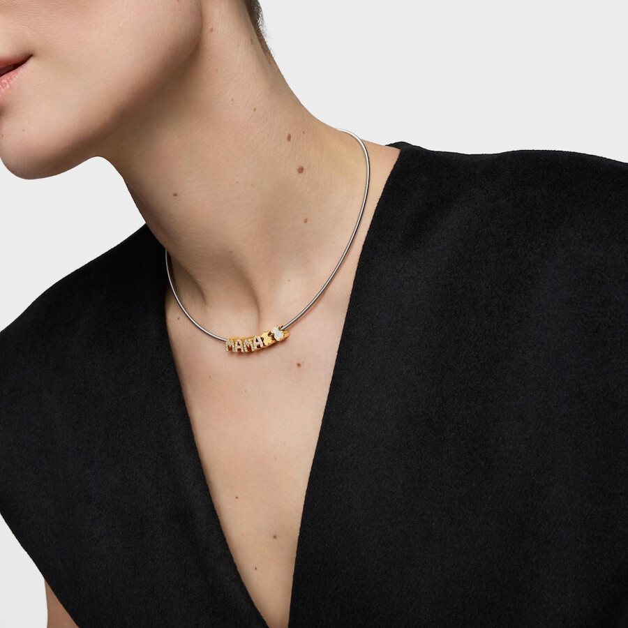 confezione di ciondoli tous mama placcati in oro 18kt su argento con diamanti