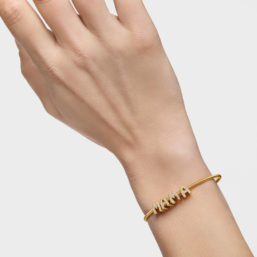confezione di ciondoli tous mama placcati in oro 18kt su argento con diamanti