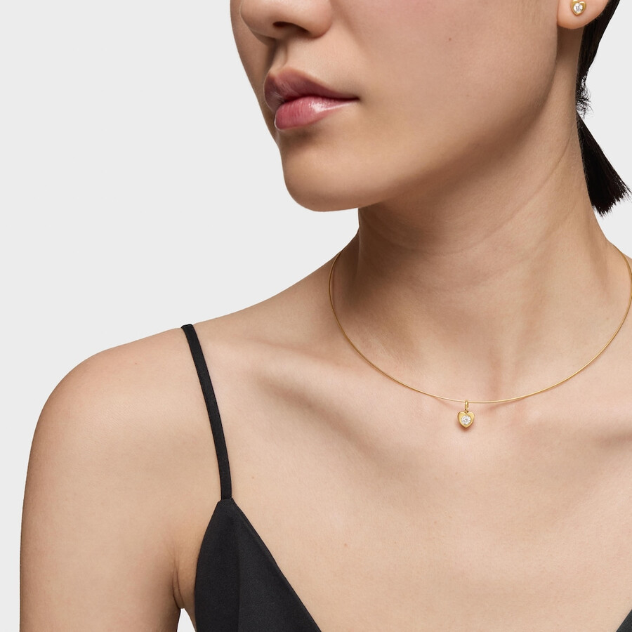 ciondolo a forma di cuore in oro con diamante creato in laboratorio tous lili