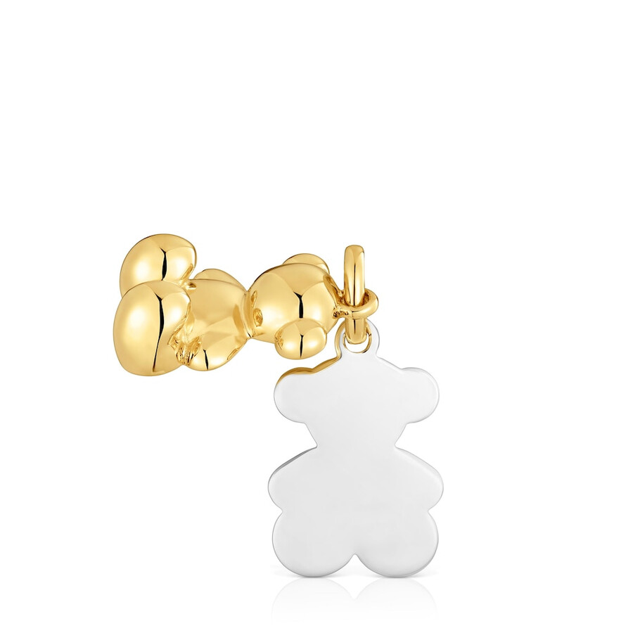 ciondolo doppio orso bicolore bold bear
