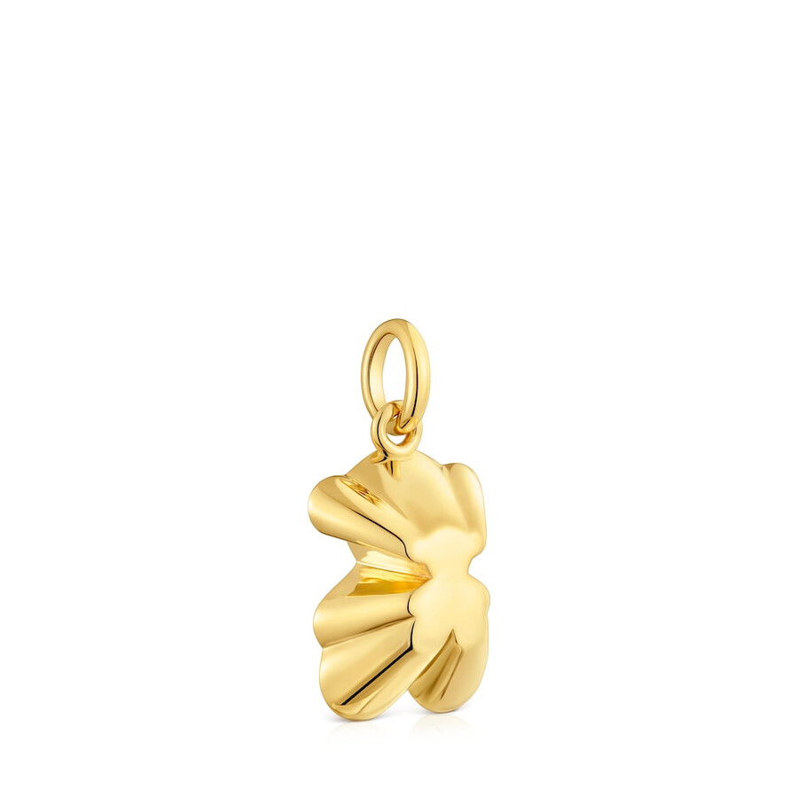 ciondolo a forma di orso proiettato con placcatura in oro 18kt su argento tous sweet 40s