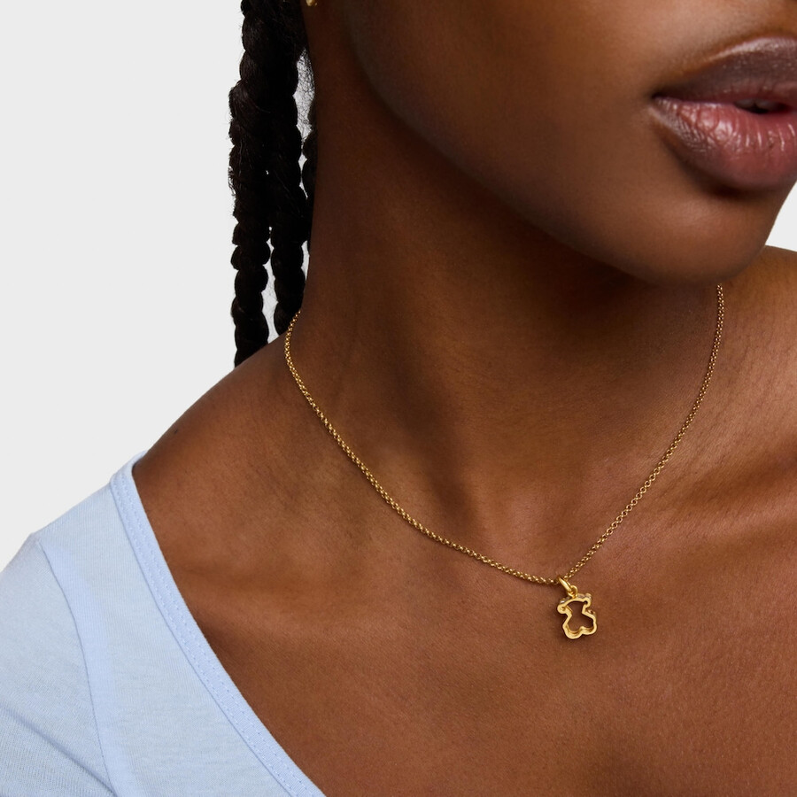 ciondolo con placcatura in oro 18kt su argento e vetro acrilico bianco galaxy