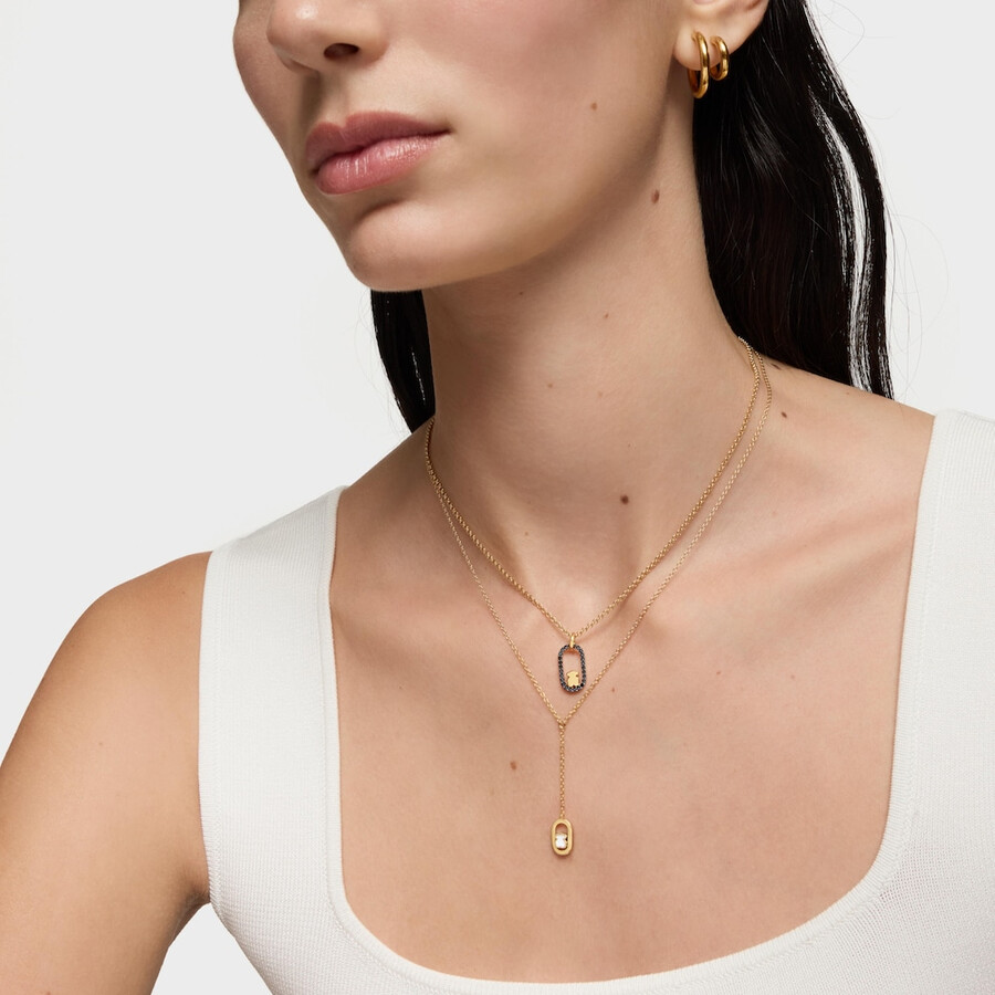 ciondolo con placcatura in oro 18 kt su argento e spinelli camille