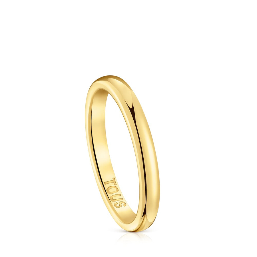 anello nuziale semicircolare in oro da 27 mm tous alianzas