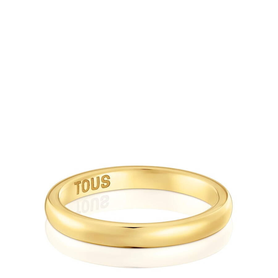 anello nuziale semicircolare in oro da 27 mm tous alianzas
