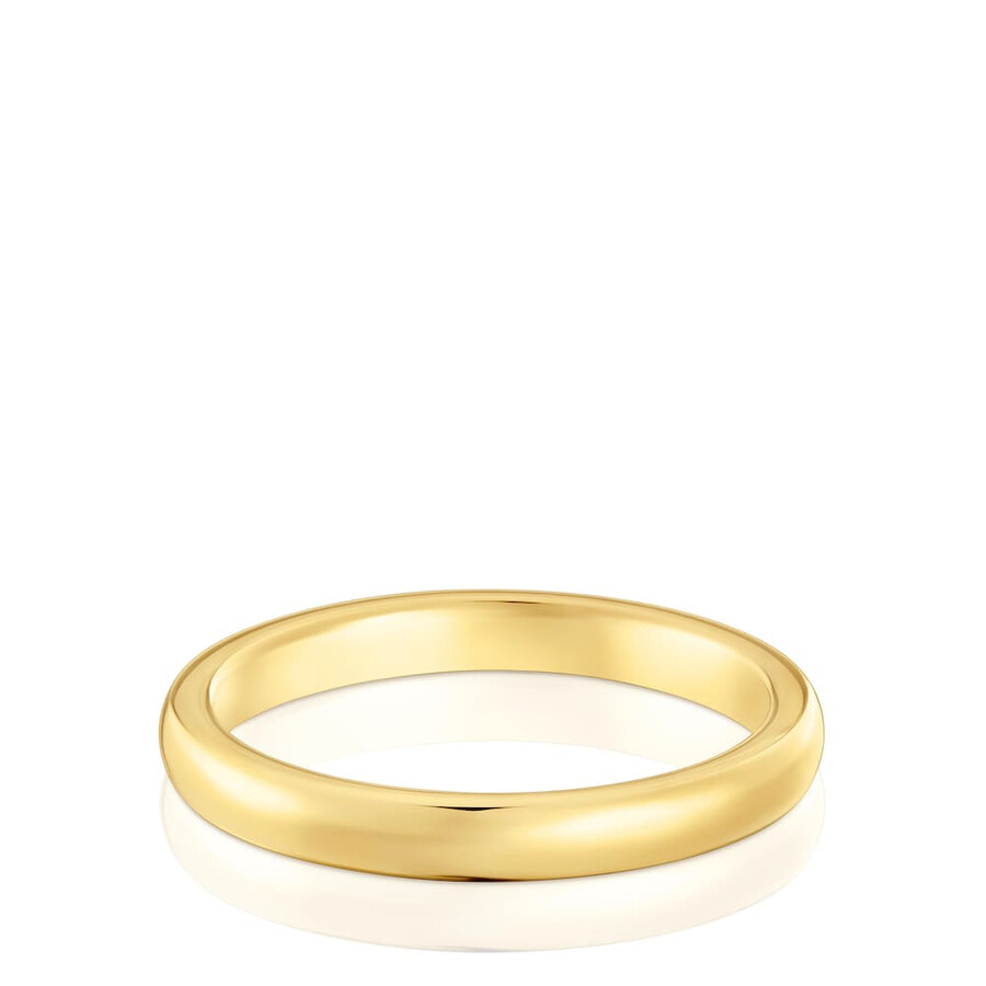 anello nuziale semicircolare in oro da 27 mm tous alianzas
