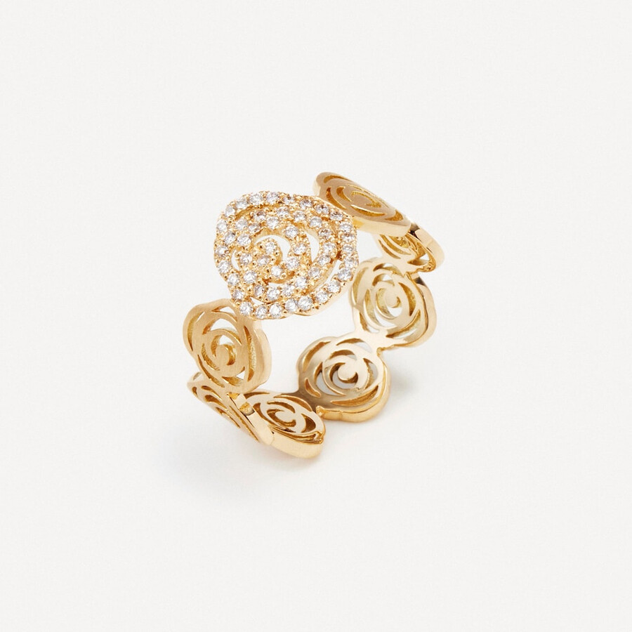 anello in oro con diamanti tous atelier