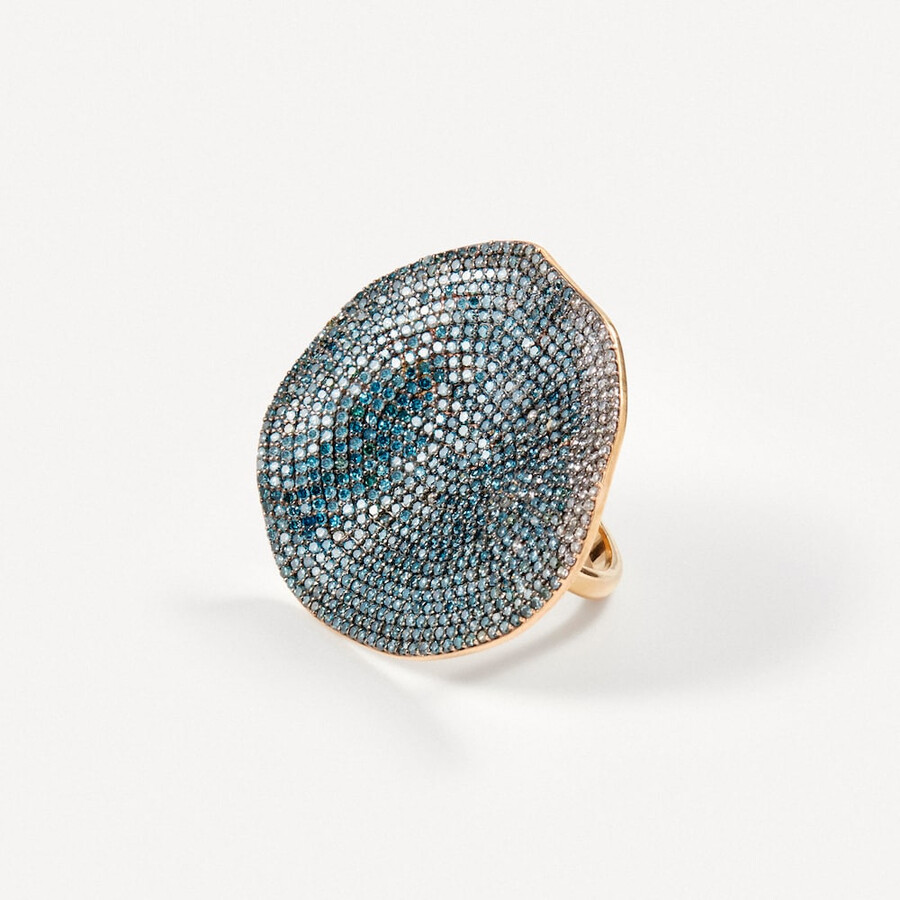 anello in oro con diamanti trattati tous atelier