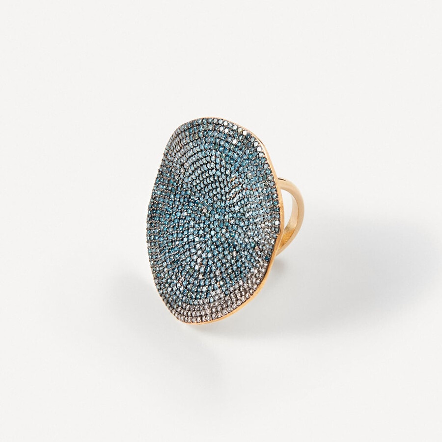 anello in oro con diamanti trattati tous atelier