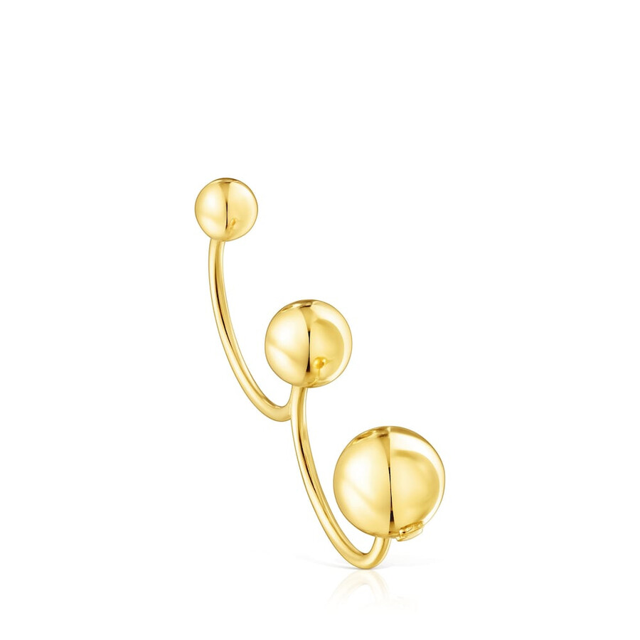 anello doppio aperto in argento vermeil