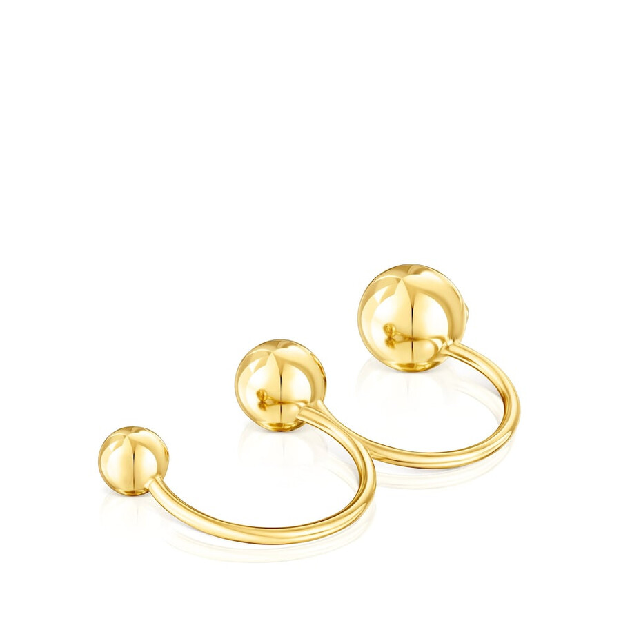 anello doppio aperto in argento vermeil