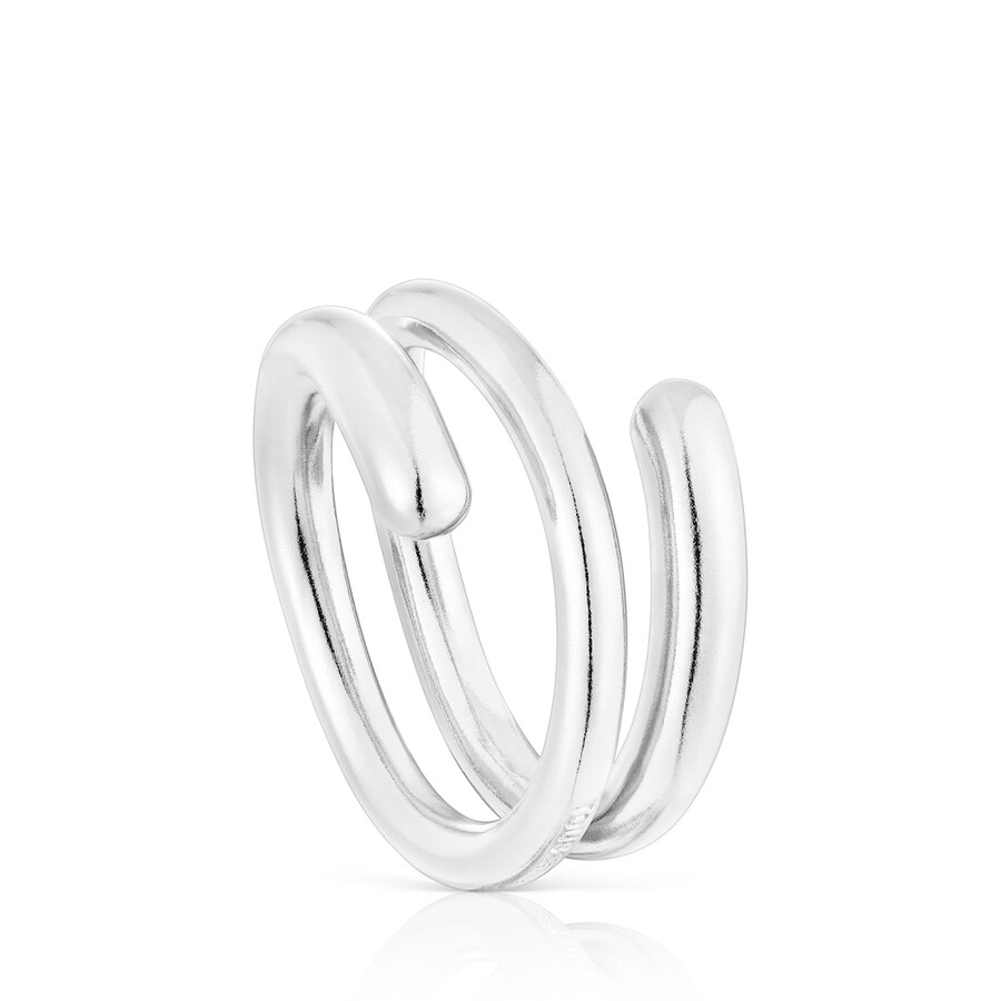 anello a spirale in argento new hav