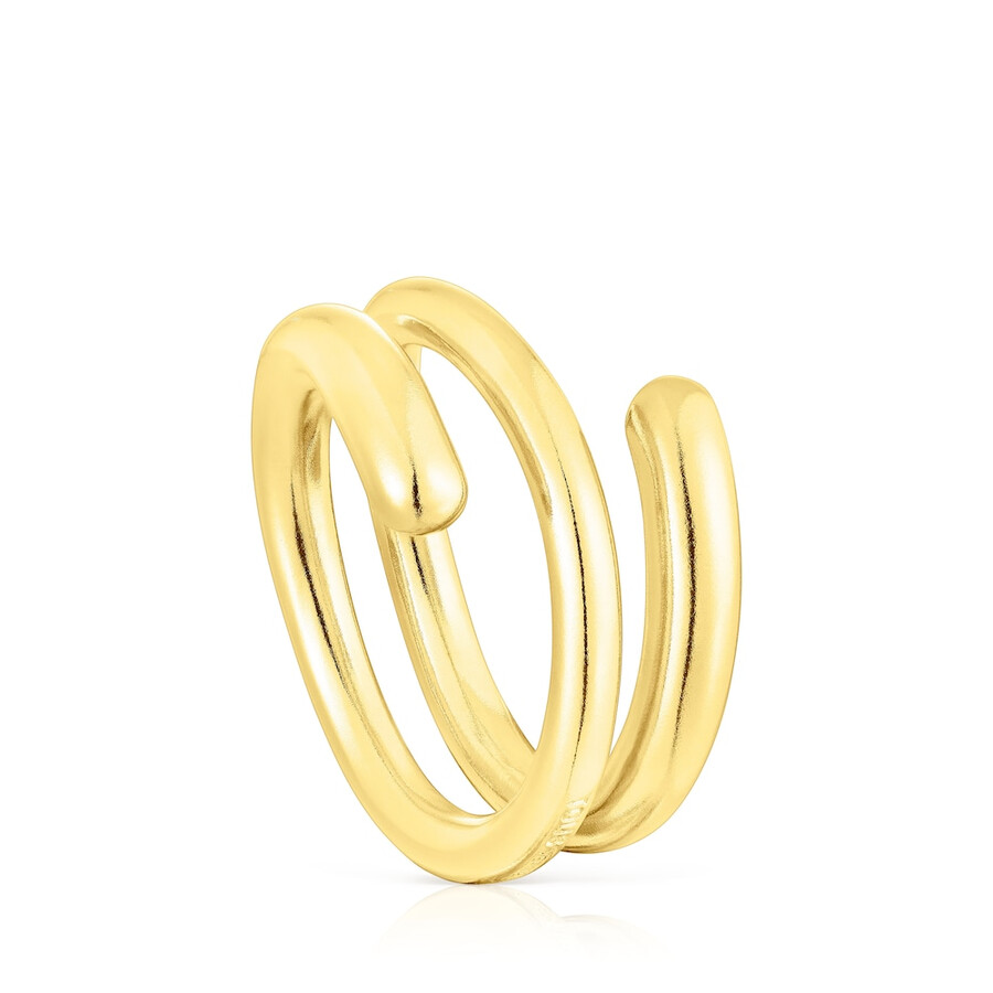 anello a spirale in argento vermeil new hav