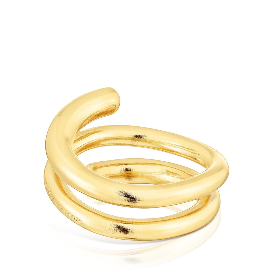 anello a spirale in argento vermeil new hav
