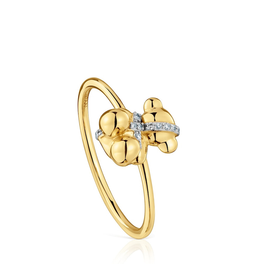anello medio in oro e diamanti lligat