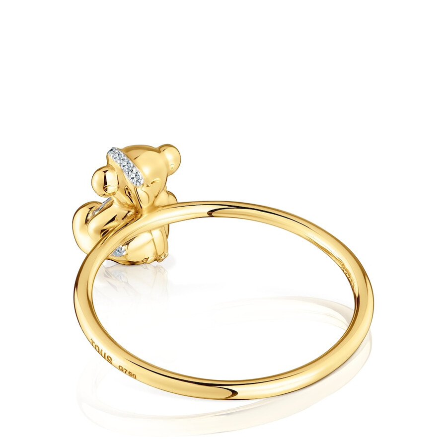 anello medio in oro e diamanti lligat
