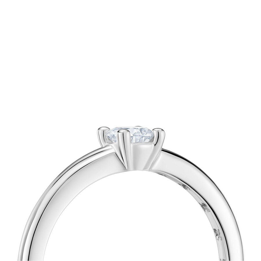 anello solitario in platino con diamante taglio brillante creato in laboratorio les classiques lgd