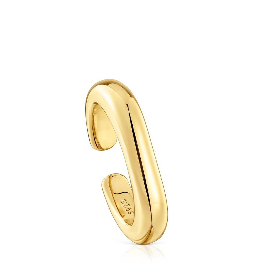 linea di anelli aperti placcati in oro 18kt su argento