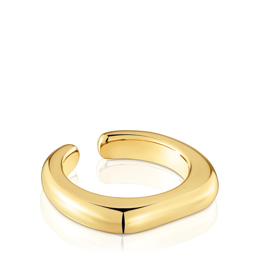 linea di anelli aperti placcati in oro 18kt su argento